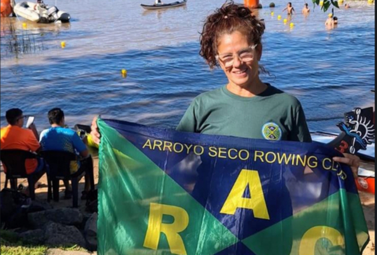 Imagen de Nataci&oacute;n: Mariela Romagnoli del Rowing Club, hizo podio en la Marat&oacute;n Acu&aacute;tica de Escobar
