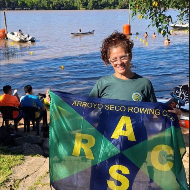 Imagen de Nataci&oacute;n: Mariela Romagnoli del Rowing Club, hizo podio en la Marat&oacute;n Acu&aacute;tica de Escobar