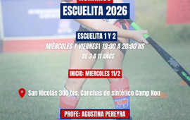 Imagen de Inicia la Escuelita 2026 de Hockey de Talleres