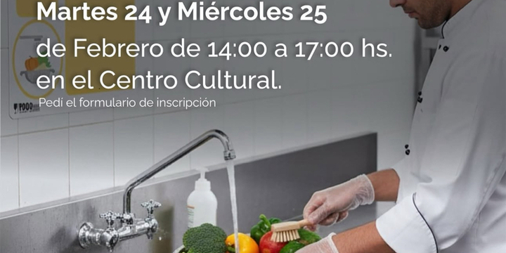 Imagen de En Febrero, nuevo Curso de Carnet de Manipulador de Alimentos en el Centro Cultural