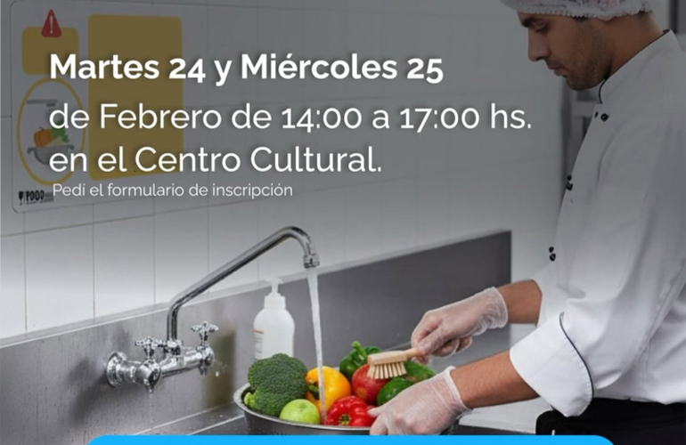 Imagen de En Febrero, nuevo Curso de Carnet de Manipulador de Alimentos en el Centro Cultural