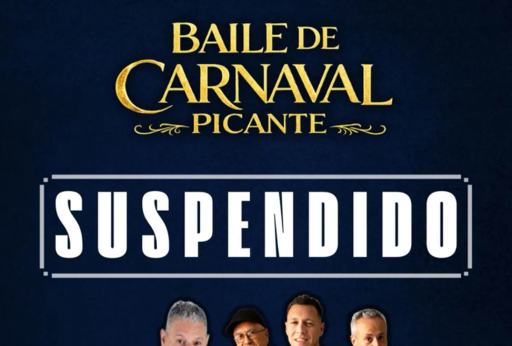 Imagen de El Baile de 'Carnaval Picante' qued&oacute; suspendido por el clima adverso y se reprogramar&aacute;