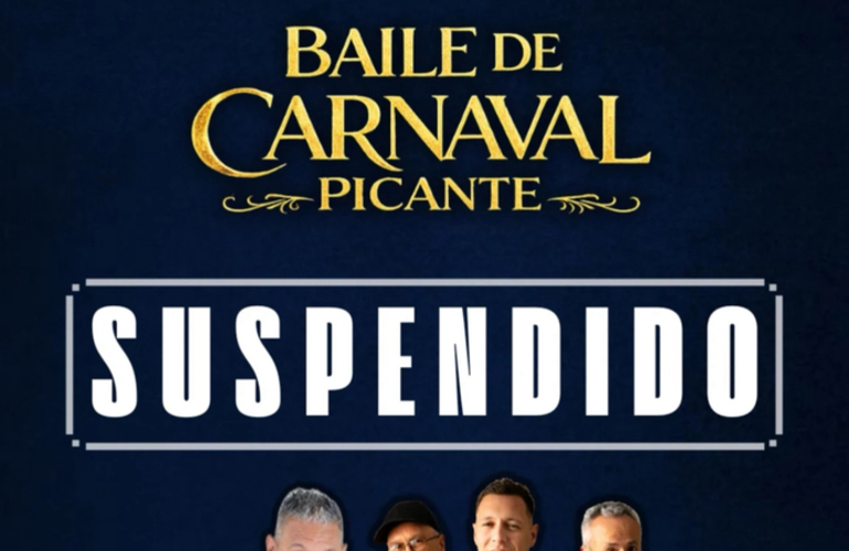 Imagen de El Baile de 'Carnaval Picante' qued&oacute; suspendido por el clima adverso y se reprogramar&aacute;