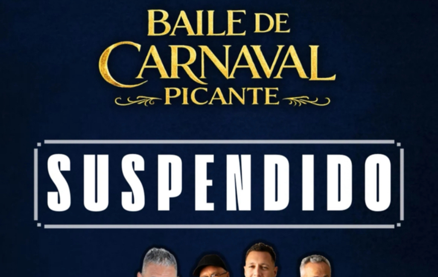 Imagen de El Baile de 'Carnaval Picante' qued&oacute; suspendido por el clima adverso y se reprogramar&aacute;