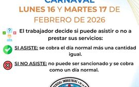 Imagen de El Centro Comercial inform&oacute; c&oacute;mo se paga el feriado de Carnaval