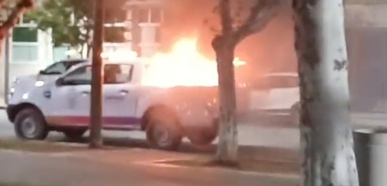 Imagen de Descontrol en Plaza 9 de Julio: un incidente que demand&oacute; la intervenci&oacute;n de bomberos