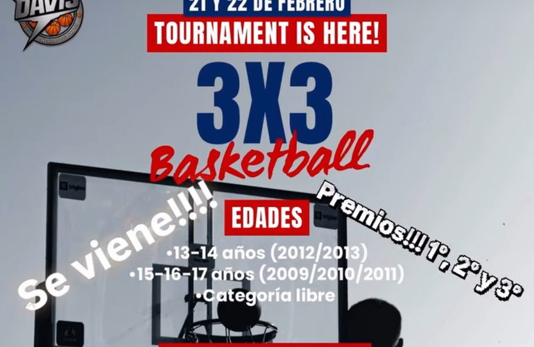 Imagen de Antonio Davis organiza un Torneo 3x3 de b&aacute;squet en Talleres