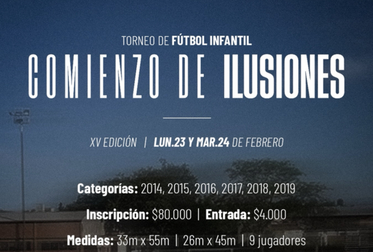 Imagen de En febrero, se viene el Torneo de F&uacute;tbol Infantil 'Comienzo de Ilusiones' en Uni&oacute;n