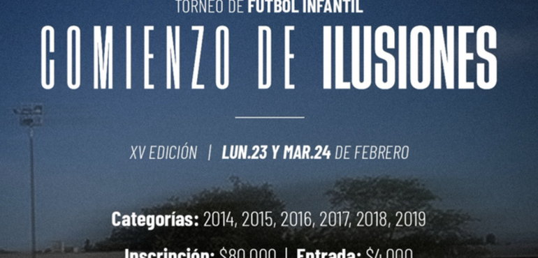 Imagen de En febrero, se viene el Torneo de F&uacute;tbol Infantil 'Comienzo de Ilusiones' en Uni&oacute;n