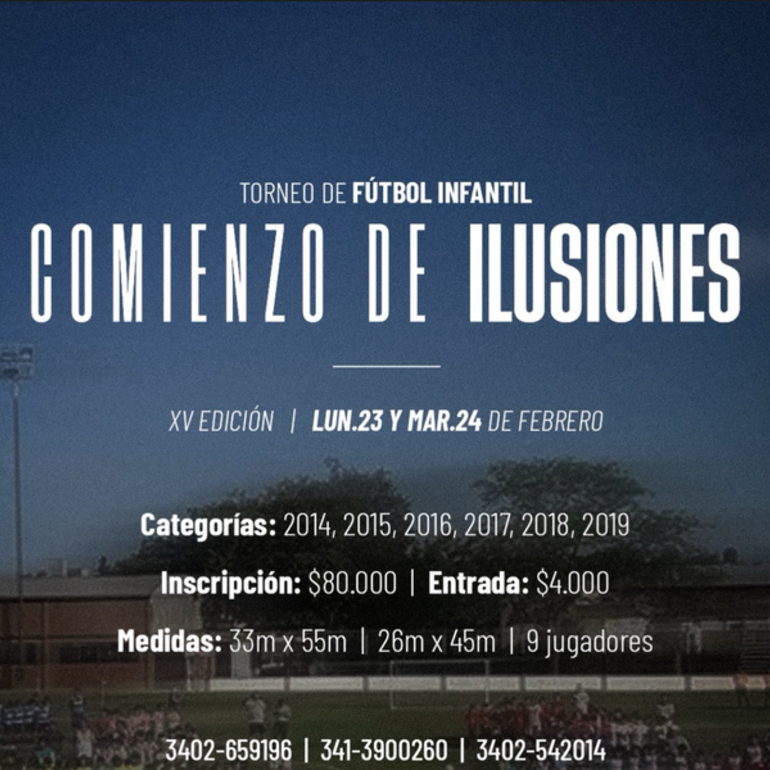 Imagen de En febrero, se viene el Torneo de F&uacute;tbol Infantil 'Comienzo de Ilusiones' en Uni&oacute;n