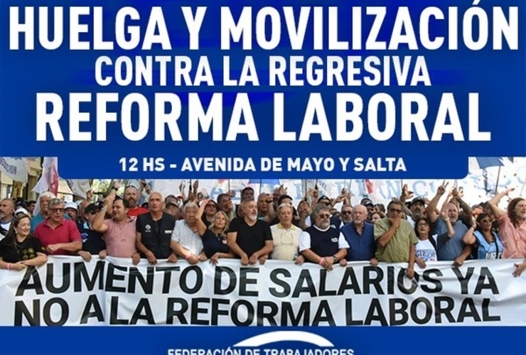 Imagen de Huelga y movilizaci&oacute;n contra la regresiva reforma laboral