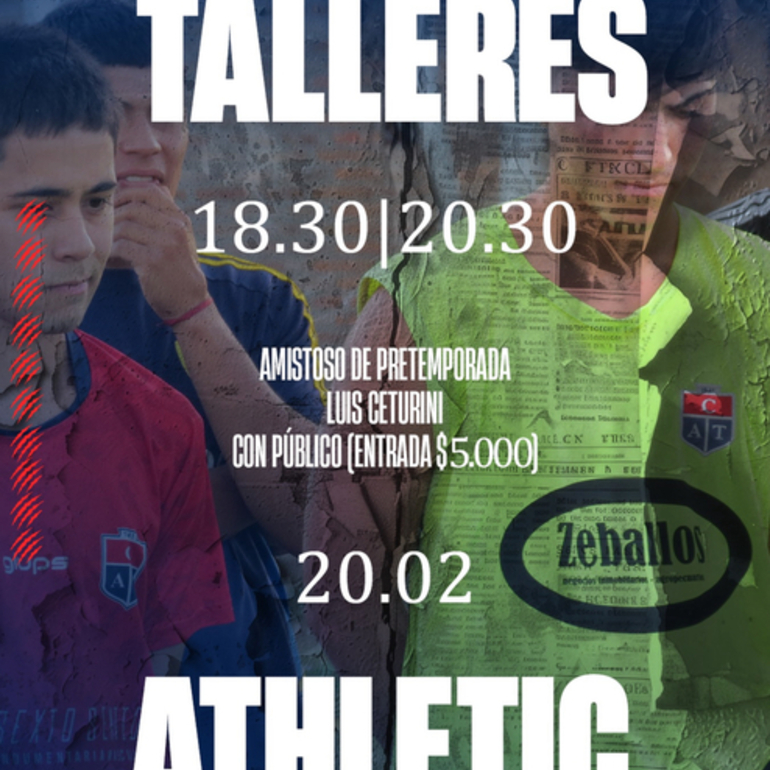 Imagen de F&uacute;tbol: Talleres y Athletic jugar&aacute;n el viernes un amistoso en Sub20 y Primera Divisi&oacute;n