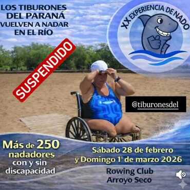 Imagen de Suspendieron la XX Experiencia de Nado en el R&iacute;o de Los Tiburones