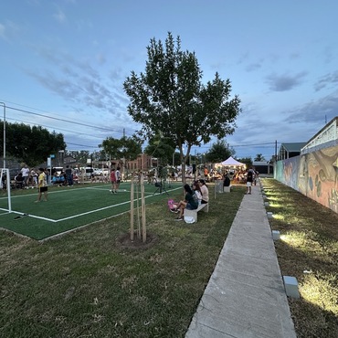 Imagen de Reinauguraci&oacute;n de la plaza Italia: juegos nuevos, un mural y cancha de f&uacute;tbol