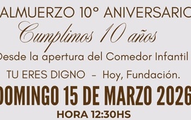 Imagen de Tu Eres Digno celebrar&aacute; su 10&deg; aniversario con un almuerzo