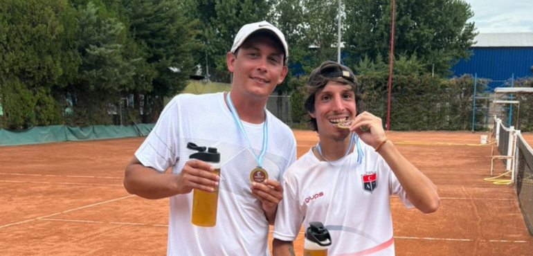 Imagen de Tenis: la dupla Guastavino-Di Paolo de Talleres, salieron Campeones de 3era cat. en el Torneo Pre Interclubes
