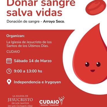 Imagen de Jornada de donación de sangre en Arroyo Seco Imagen de Jornada de donación de sangre en Arroyo Seco