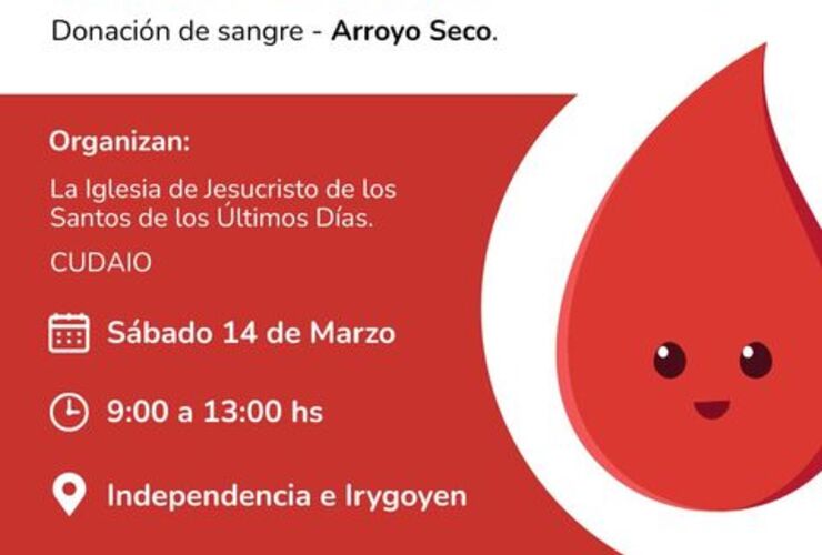 Imagen de Jornada de donaci&oacute;n de sangre en Arroyo Seco