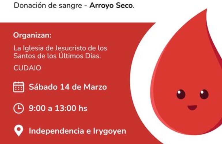 Imagen de Jornada de donaci&oacute;n de sangre en Arroyo Seco