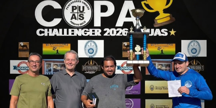 Imagen de Copa Challenger 2026: los pescadores Alberoni y Stenta del Rowing Club, fueron los Campeones