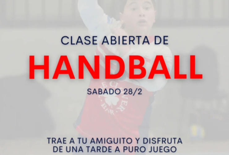 Imagen de El 28/02, clase abierta de handball en Talleres
