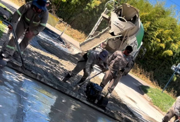 Imagen de General Lagos: se finaliz&oacute; con la pavimentaci&oacute;n de calle Las Rosas