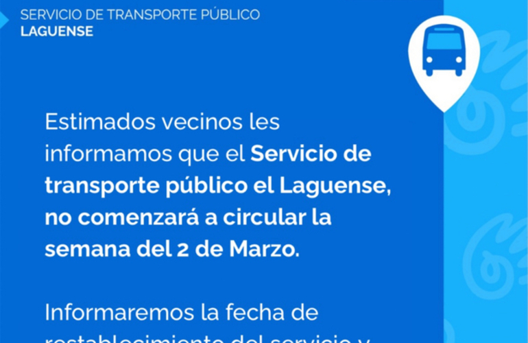 Imagen de El Laguense: el servicio de transporte p&uacute;blico sin fecha de retorno a las calles