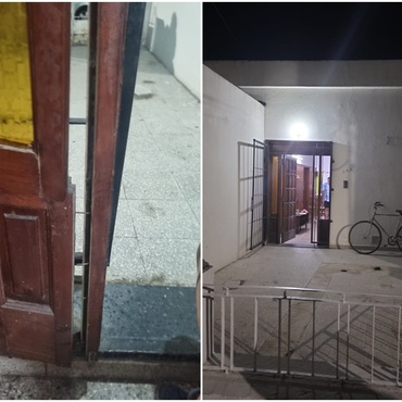 Los asaltantes entraron por el frente del domicilio.