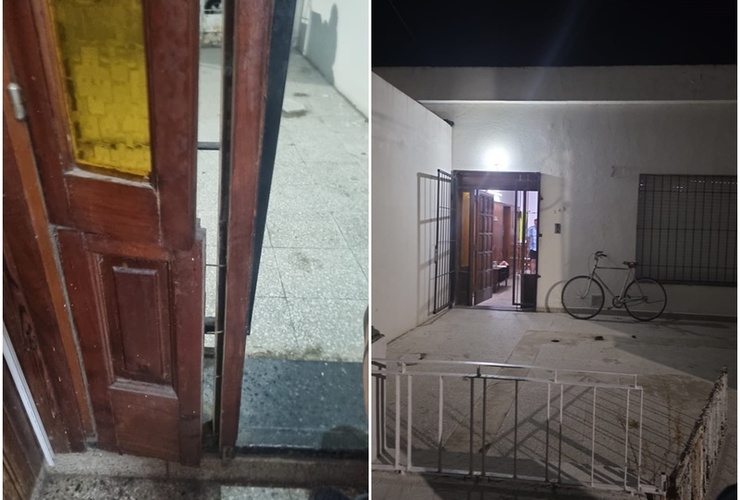 Los asaltantes entraron por el frente del domicilio.
