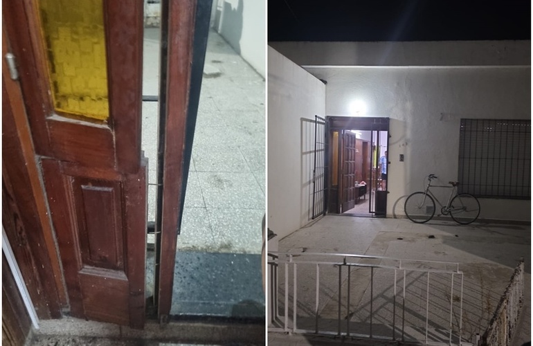 Los asaltantes entraron por el frente del domicilio.