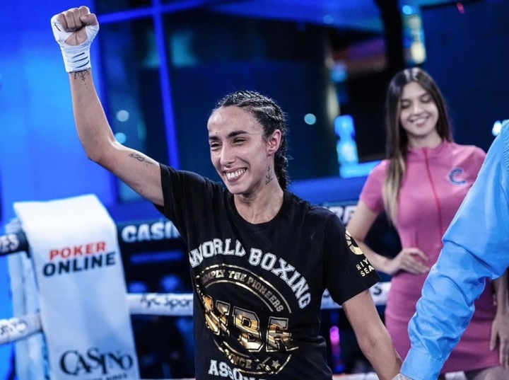 Imagen de Boxeo: Milena Cuello debut&oacute; ganando en el profesionalismo en Buenos Aires