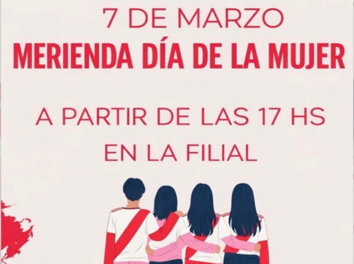 Imagen de La Filial River Plate Arroyo Seco, organiza una merienda por el D&iacute;a Internacional de la Mujer