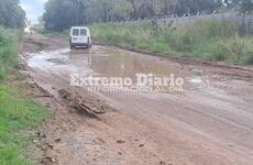 Imagen de Intransitable es poco: as&iacute; est&aacute; calle San Mart&iacute;n a la altura de las piletas decantadoras, camino a General Lagos