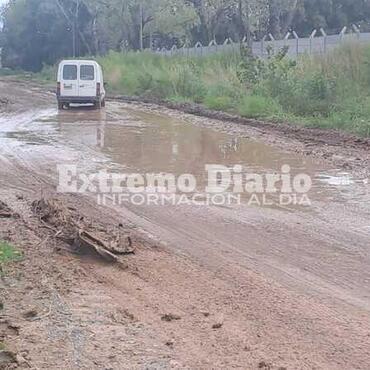Imagen de Intransitable es poco: as&iacute; est&aacute; calle San Mart&iacute;n a la altura de las piletas decantadoras, camino a General Lagos