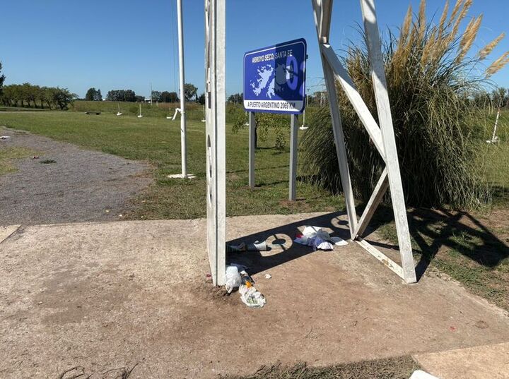 Imagen de Veterano de Malvinas repudi&oacute; hechos de vandalismo en la Plaza H&eacute;roes de Malvinas