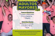 Imagen de Alvear invita a sumarse al grupo de Adultos Mayores +60