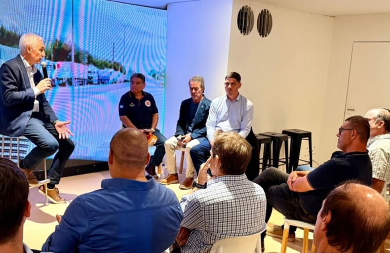 Imagen de Santa Fe present&oacute; en Expoagro el sistema inteligente Stop 5.0 para ordenar el ingreso de camiones a los puertos