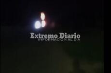 A oscuras. El vecino trat&oacute; de filmar un video pero no se ve nada.