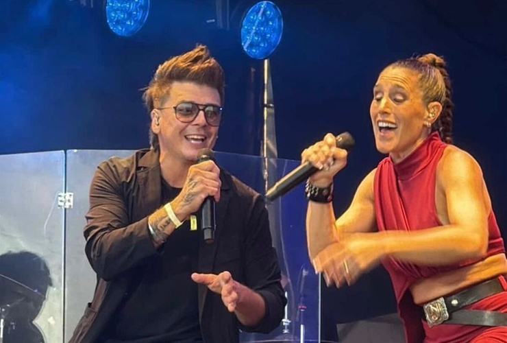 Imagen de Lucas Boschiero brill&oacute; junto a La Sole en un hist&oacute;rico Lollapalooza