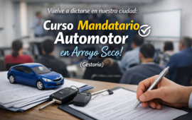 Imagen de Curso Mandatario Automotor en Arroyo Seco! (Gestoria)