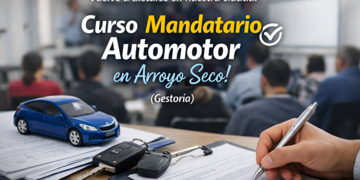 Imagen de Curso Mandatario Automotor en Arroyo Seco! (Gestoria)