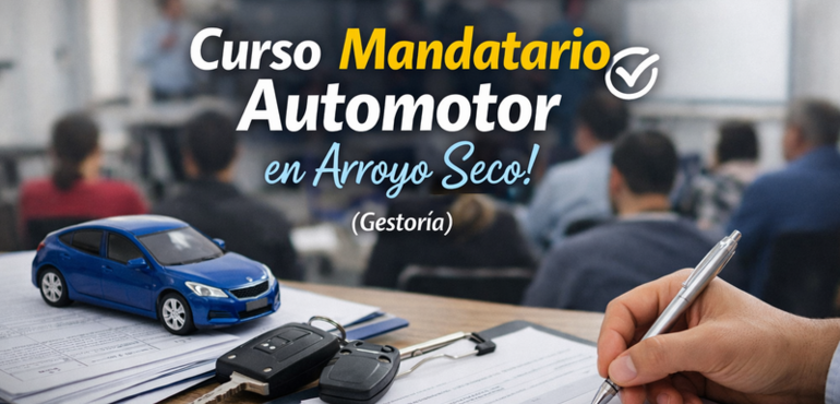 Imagen de Curso Mandatario Automotor en Arroyo Seco! (Gestoria)