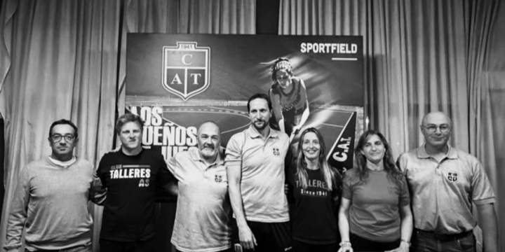 Imagen de Solo para la foto: El gobierno de Tonelli se hab&iacute;a comprometido a ayudar a Talleres con el proyecto de hockey pero no aport&oacute; nada