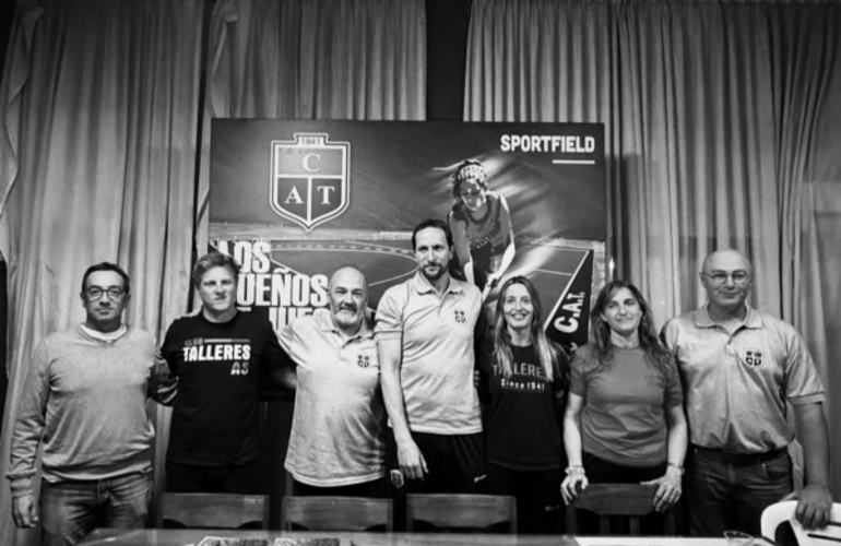 Imagen de Solo para la foto: El gobierno de Tonelli se hab&iacute;a comprometido a ayudar a Talleres con el proyecto de hockey pero no aport&oacute; nada