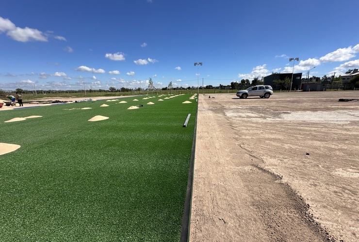 Imagen de As&iacute; se encuentra la obra de la cancha de hockey de c&eacute;sped sint&eacute;tico de Talleres