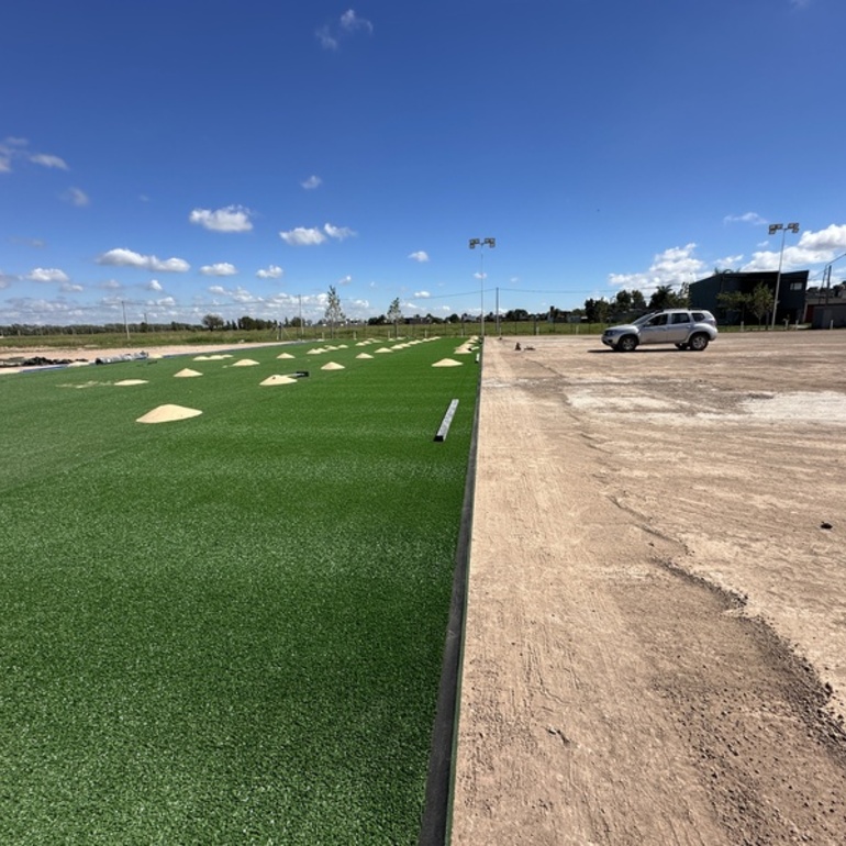 Imagen de As&iacute; se encuentra la obra de la cancha de hockey de c&eacute;sped sint&eacute;tico de Talleres