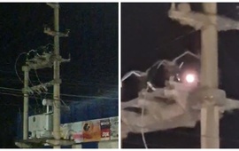 Imagen de Personal de la EPE trabaj&oacute; anoche en este transformador