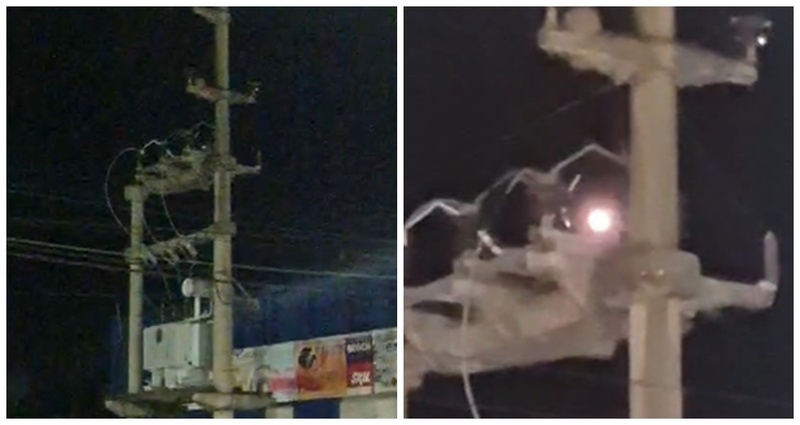 Imagen de Personal de la EPE trabaj&oacute; anoche en este transformador