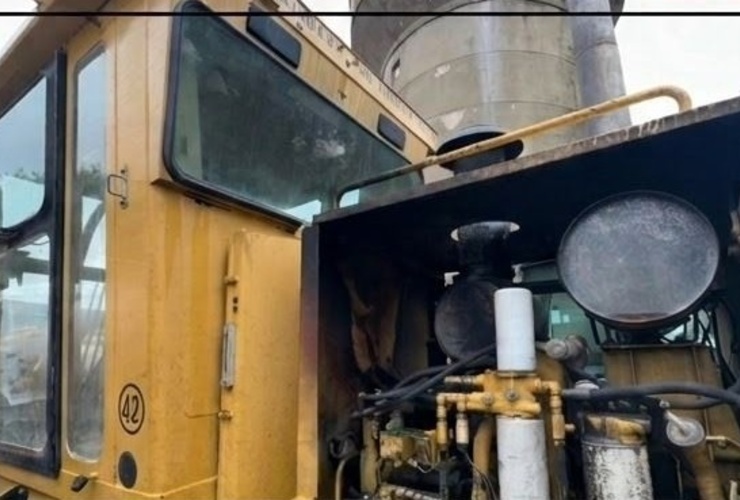 Imagen de Principio de incendio en una motoniveladora municipal en Arroyo Seco