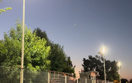 Imagen de Nuevas torres de iluminaci&oacute;n led en la cancha de f&uacute;tbol de Talleres